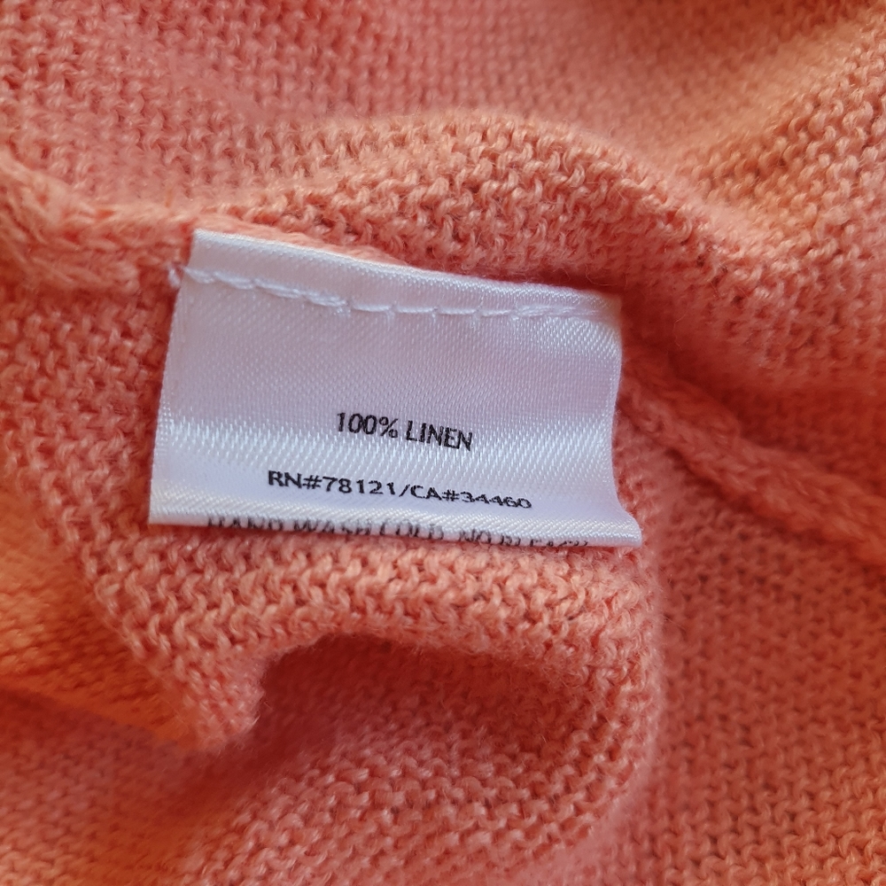 EUC 100% linen Eileen Fisher sweater - Picture 3 of 5
